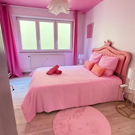 La Barbie Dreamhouse - Plein Centre - 8 Guests דירה אוברנאי